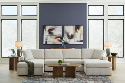 Ocala Furniture Outlet - Ashley Furniture - Modmax Sectional - RAF 4-Piece Sectional with Chaise / Oyster - 92103S19