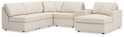 Ocala Furniture Outlet - Ashley Furniture - Modmax Sectional - 6-Piece Sectional with Chaise and Storage Console / Oyster - 92103S22