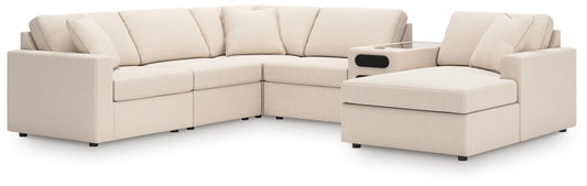 Ocala Furniture Outlet - Ashley Furniture - Modmax 6-Piece Sectional with Audio System and Chaise - RAF 6-Piece Sectional with Audio System and Chaise - 92103S51