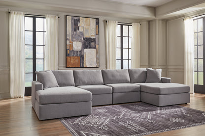 Ocala Furniture Outlet - Ashley Furniture - Modmax Sectional - RAF 4-Piece Sectional with Chaise / Granite - 92104S19