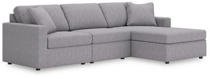 Ocala Furniture Outlet - Ashley Furniture - Modmax Sectional - RAF 3-Piece Sectional with Chaise / Granite - 92104S18
