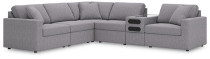 Ocala Furniture Outlet - Ashley Furniture - Modmax Sectional - RAF 6-Piece Sectional / Granite - 92104S14