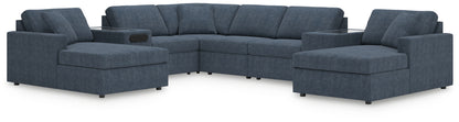 Ocala Furniture Outlet - Ashley Furniture - Modmax Sectional - RAF 8-Piece Sectional with Chaise / Ink - 92121S31