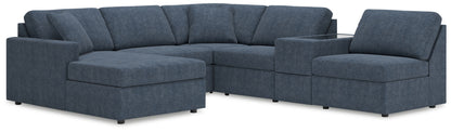 Ocala Furniture Outlet - Ashley Furniture - Modmax Sectional - RAF 6-Piece Sectional with Chaise / Ink - 92121S21