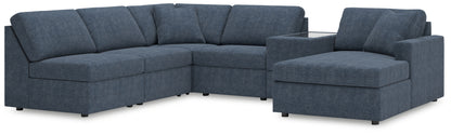 Ocala Furniture Outlet - Ashley Furniture - Modmax Sectional - 6-Piece Sectional with Chaise and Storage Console / Ink - 92121S22