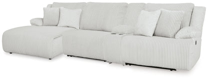 Ocala Furniture Outlet - Ashley Furniture - Top Tier Sectional - 4-Piece Reclining Sectional with Chaise / Alloy - 92706S12