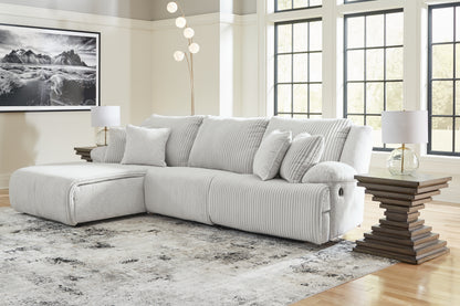 Ocala Furniture Outlet - Ashley Furniture - Top Tier Sectional - 3-Piece Reclining Sectional Sofa Chaise / Alloy - 92706S7