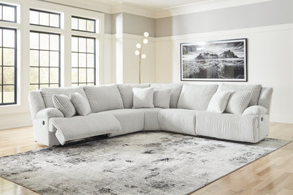 Ocala Furniture Outlet - Ashley Furniture - Top Tier Sectional - 5-Piece Reclining Sectional / Alloy - 92706S3
