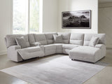 6-Piece Power Reclining Sectional with Chaise