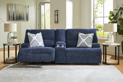 Ocala Furniture Outlet - Ashley Furniture - Acklen Place Sectional - 3-Piece Sectional / Navy - 93607S10