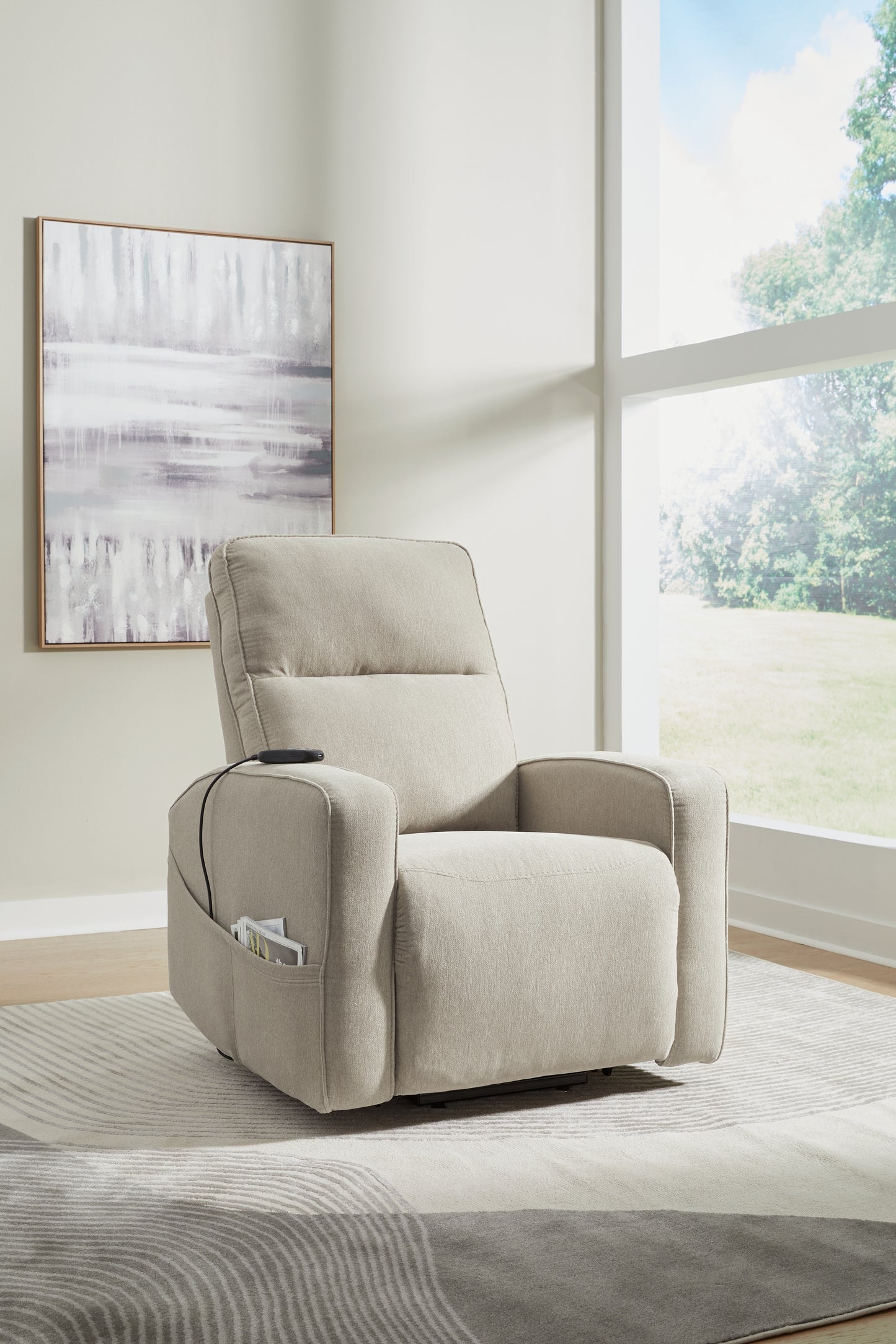 Ocala Furniture Outlet - Ashley Furniture - Starganza Living Room - Power Lift Recliner / Gray - 9370412