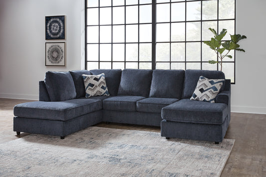 Ocala Furniture Outlet - Ashley Furniture - Albar Place Sectional - RAF 2-Piece Sectional / Cobalt - 95302S2
