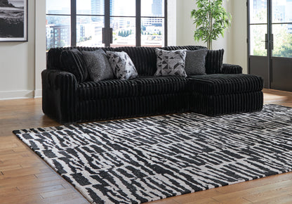 Ocala Furniture Outlet - Ashley Furniture - Midnight-Madness Sectional - LAF 2-Piece Sectional Sofa with Chaise / Onyx - 98103S2