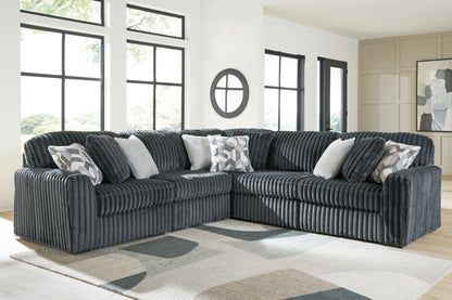 Ocala Furniture Outlet - Ashley Furniture - Midnight-Madness Sectional - RAF 5-Piece Sectional / Gunmetal - 98105S27
