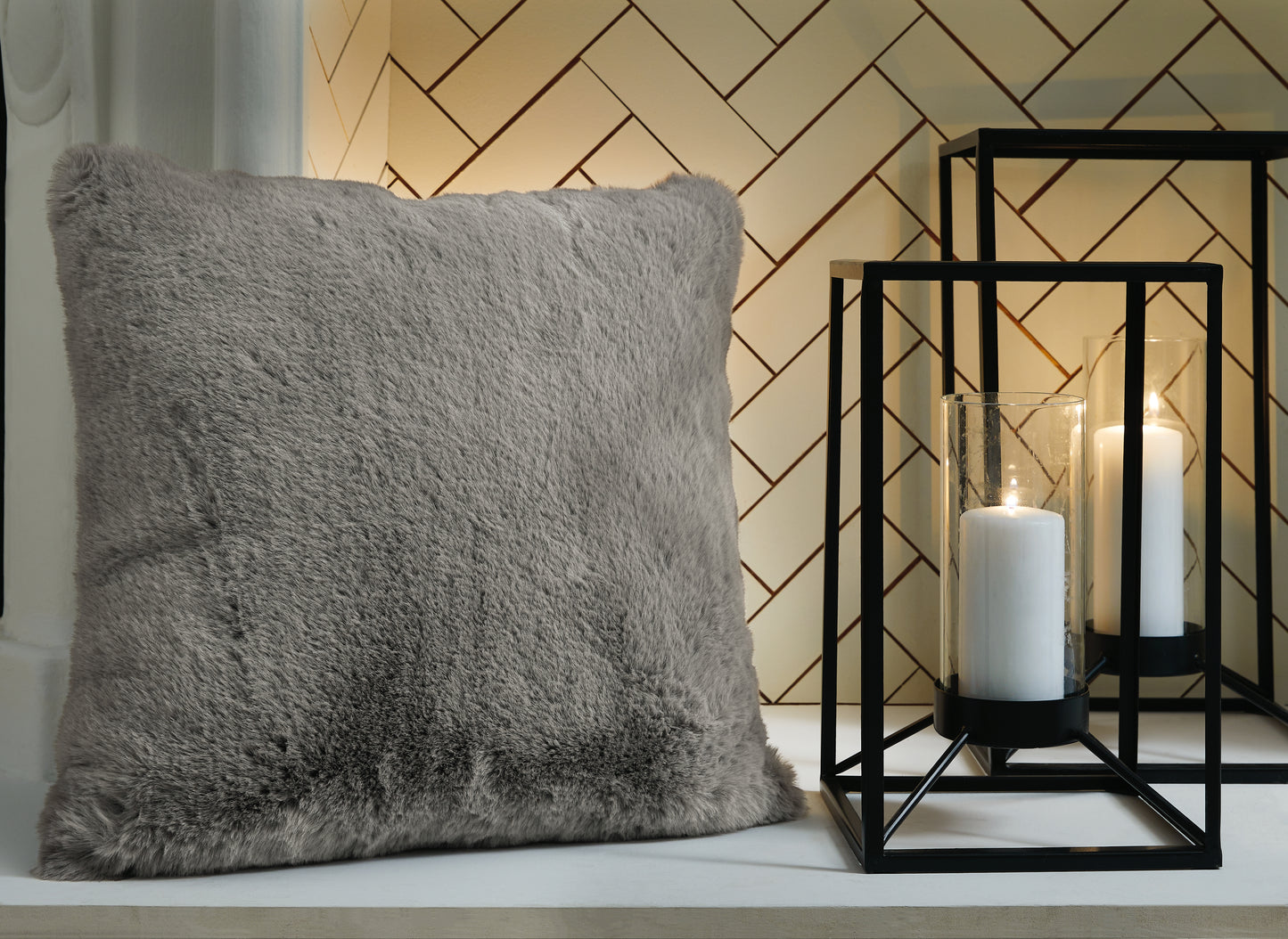 Ocala Furniture Outlet - Ashley Furniture - Gariland Pillows - Pillow (4/CS) / Gray - A1000868