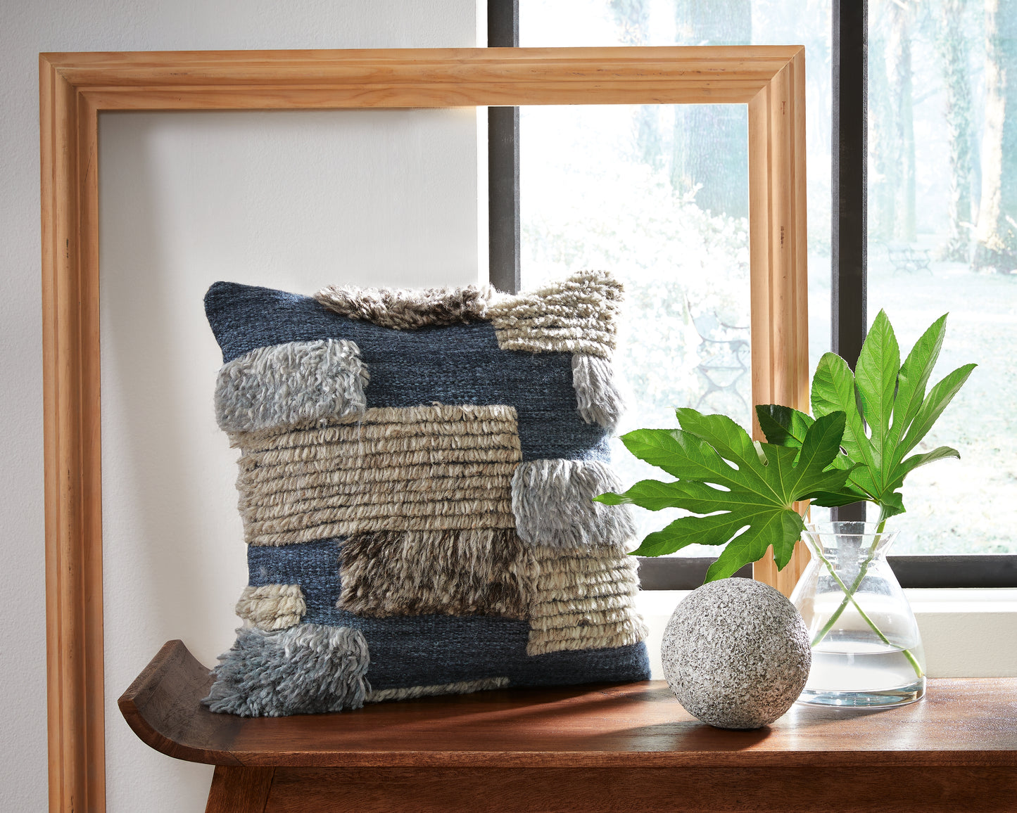 Ocala Furniture Outlet - Ashley Furniture - Gibbend Pillows - Pillow (4/CS) / Blue/Gray/White - A1000926