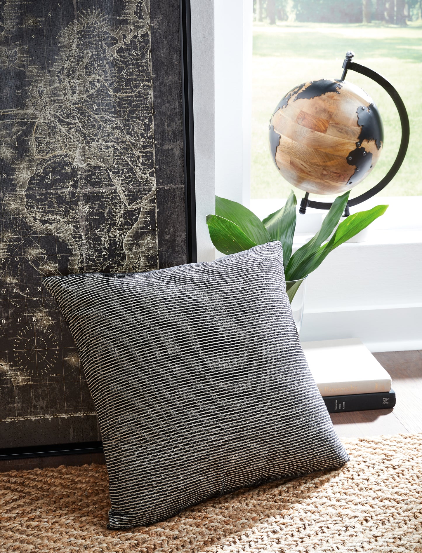 Ocala Furniture Outlet - Ashley Furniture - Edelmont Pillows - Pillow / Black/Linen - A1000962P