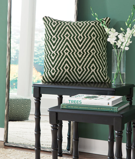 Ocala Furniture Outlet - Ashley Furniture - Digover Pillows - Pillow (4/CS) / Green/Ivory - A1001036