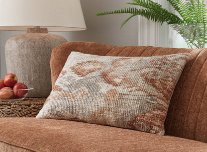 Ocala Furniture Outlet - Ashley Furniture - Aprover Pillows - Pillow (4/CS) / Rust/Gray/White - A1001040