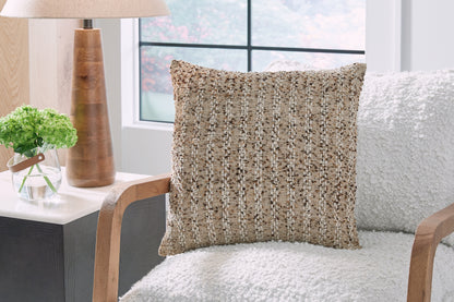 Ocala Furniture Outlet - Ashley Furniture - Vorlane Pillows - Pillow (4/CS) / Tan/Brown/White - A1001046