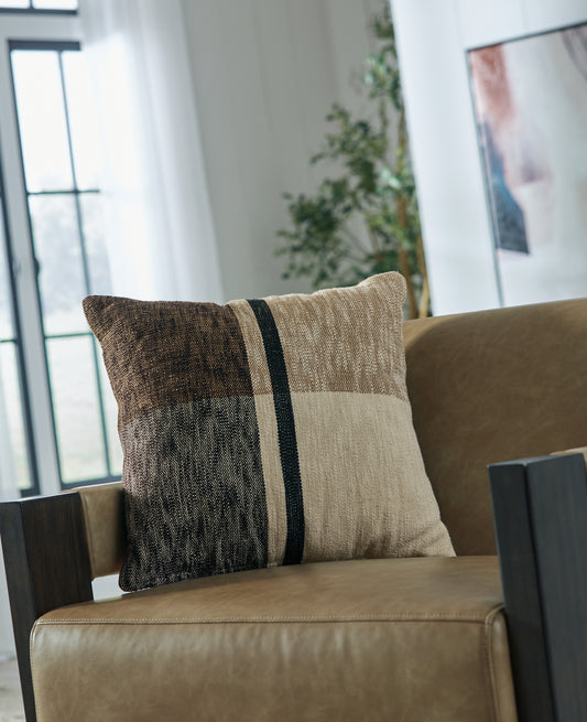 Ocala Furniture Outlet - Ashley Furniture - Adrielton Pillows - Pillow (4/CS) / Black/Brown/Tan - A1001065