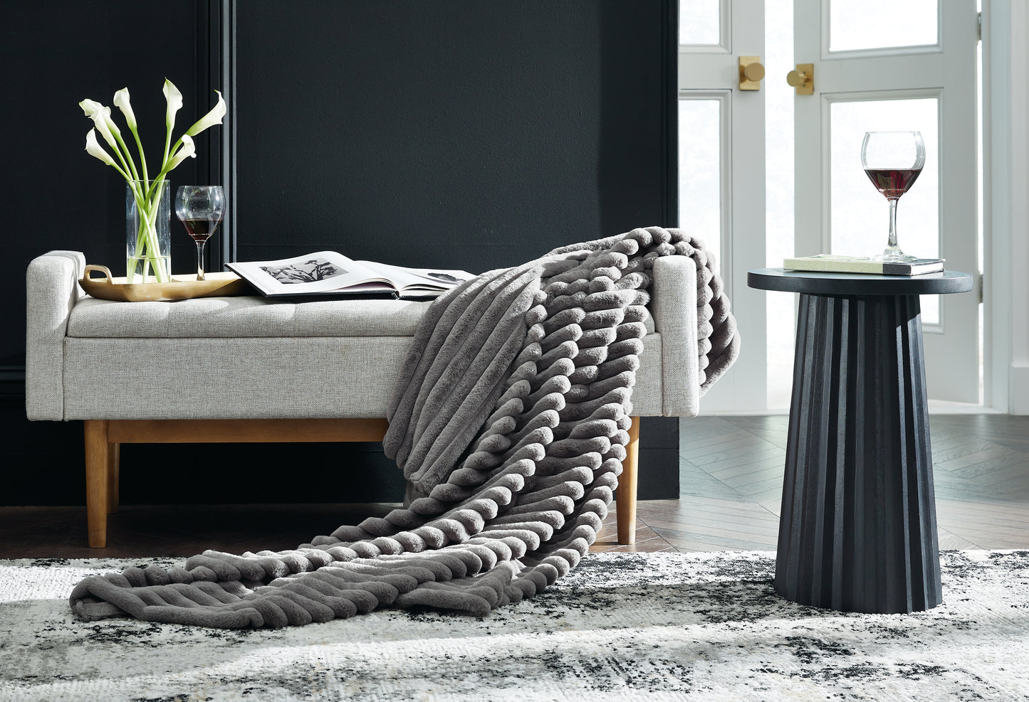 Ocala Furniture Outlet - Ashley Furniture - Alsonwell Throw (Set of 3) - Throw (3/CS) / Gray - A1001081