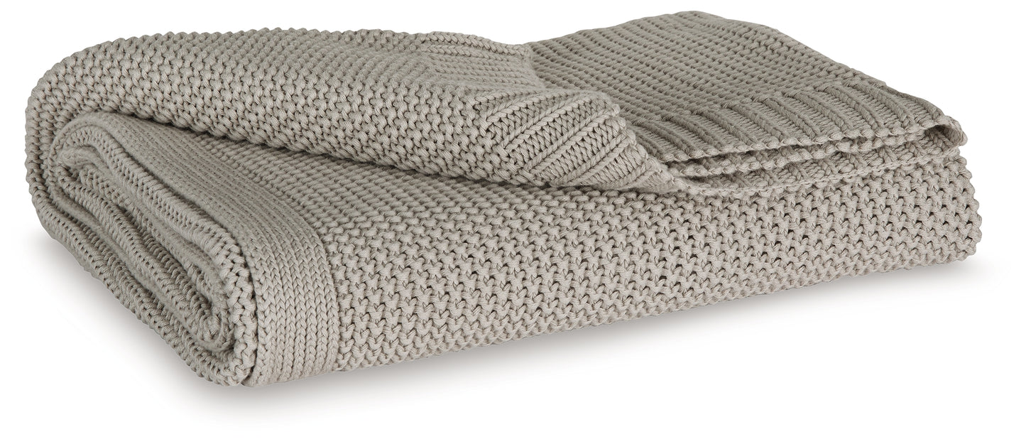 Ocala Furniture Outlet - Ashley Furniture - Gayelery Throw (Set of 3) - Throw (3/CS) / Gray - A1001085
