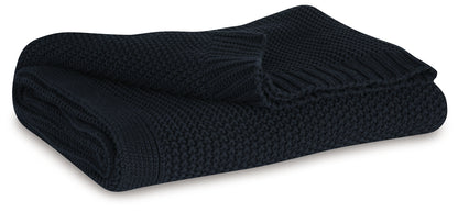 Ocala Furniture Outlet - Ashley Furniture - Gayelery Throw - Throw / Black - A1001086T