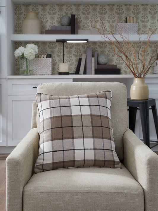 Ocala Furniture Outlet - Ashley Furniture - Godricton Pillows - Pillow (4/CS) / Brown/Black/Cream - A1001103