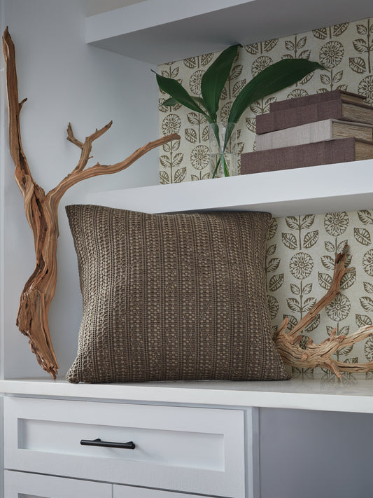 Ocala Furniture Outlet - Ashley Furniture - Landcher Pillows - Pillow (4/CS) / Brown - A1001104
