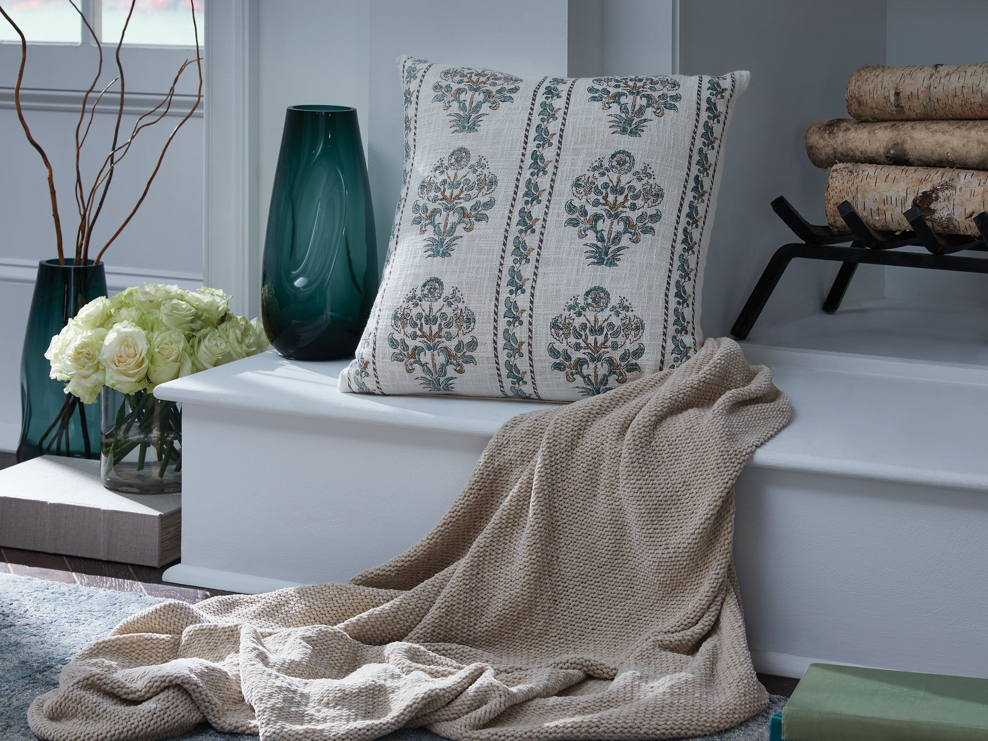 Ocala Furniture Outlet - Ashley Furniture - Paulmour Pillows - Pillow (4/CS) / Ivory/Green/Brown - A1001105
