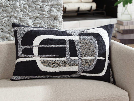 Ocala Furniture Outlet - Ashley Furniture - Gavrileigh Pillows - Pillow (4/CS) / Black/Gray/Ivory - A1001113