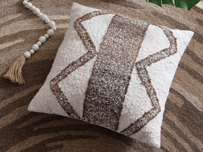 Ocala Furniture Outlet - Ashley Furniture - Brettwood Pillows - Pillow (4/CS) / Ivory/Brown - A1001125