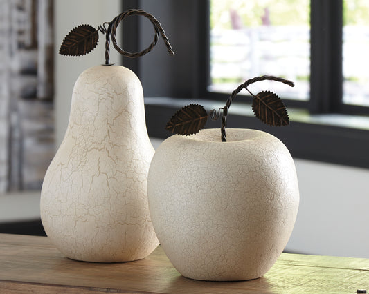 Ocala Furniture Outlet - Ashley Furniture - Bidelia Sculpture - Sculpture Set (Set of 2) / Antique White - A2000381