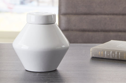 Ocala Furniture Outlet - Ashley Furniture - Domina Jar - Jar / White - A2000484J
