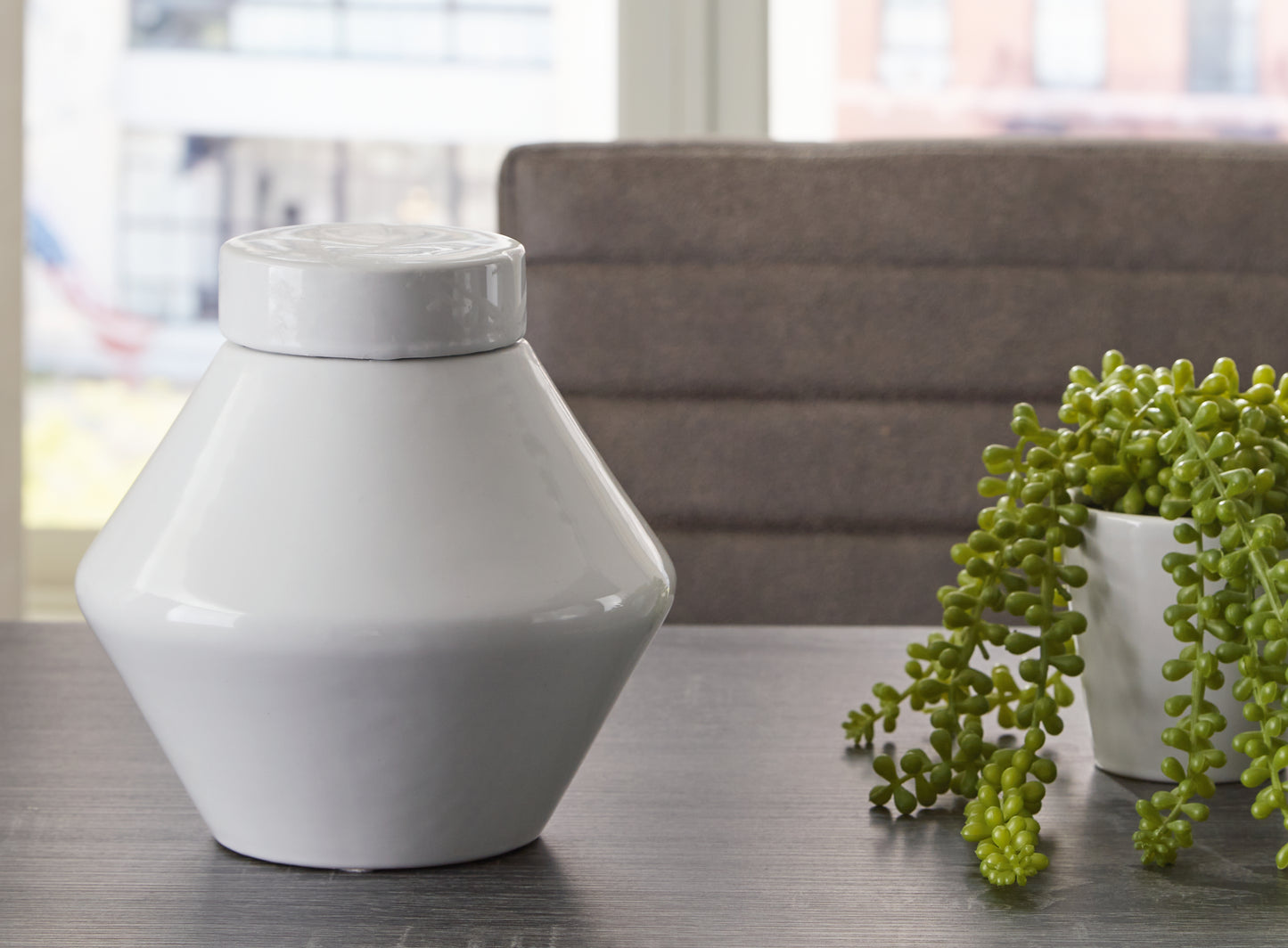 Ocala Furniture Outlet - Ashley Furniture - Domina Jar (Set of 2) - Jar (2/CS) / White - A2000485