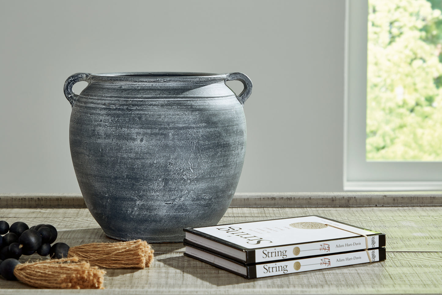 Ocala Furniture Outlet - Ashley Furniture - Meadie Vase - Vase / Distressed Black - A2000790