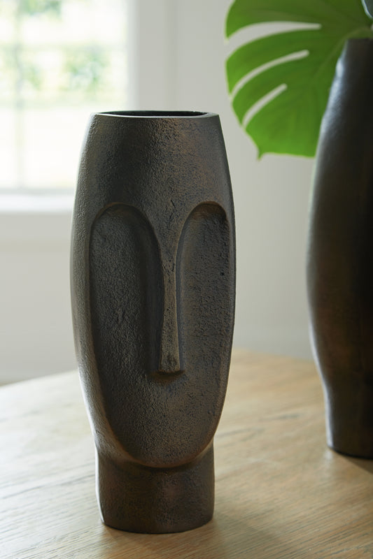 Ocala Furniture Outlet - Ashley Furniture - Elanman Vase - Vase / Antique Bronze - A2000693