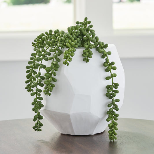 Ocala Furniture Outlet - Ashley Furniture - Karenton Vase - Vase / White - A2000720