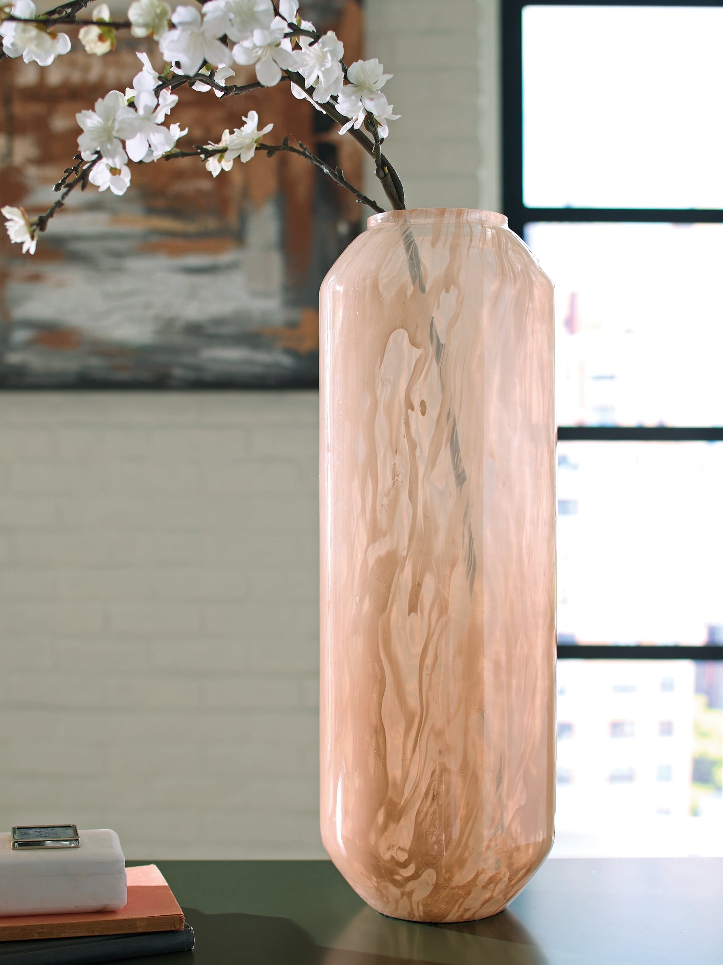 Ocala Furniture Outlet - Ashley Furniture - Dushby Vase - Vase / Blush Pink - A2000730