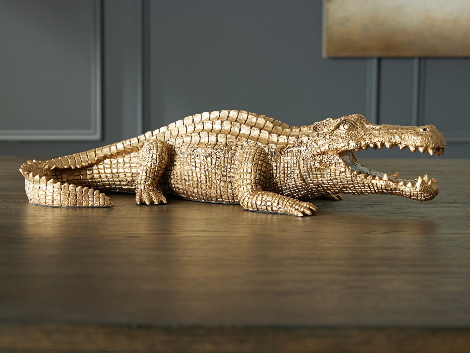 Ocala Furniture Outlet - Ashley Furniture - Lauretman Sculpture - Sculpture / Antique Gold Finish - A2000765
