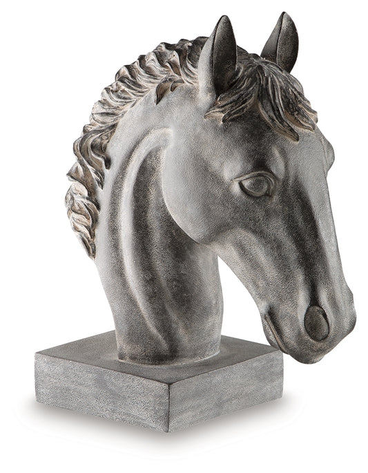 Ocala Furniture Outlet - Ashley Furniture - Carnlow Sculpture - Sculpture / Antique Black - A2000772