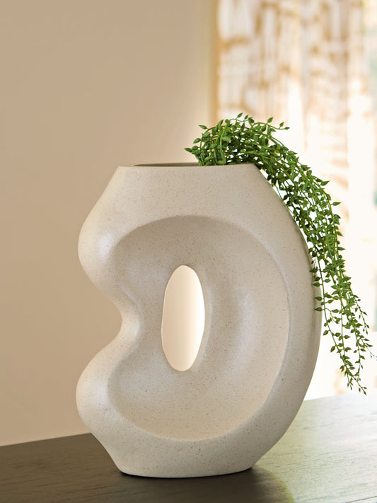 Ocala Furniture Outlet - Ashley Furniture - Odion Vase - Vase / Stone - A2000841