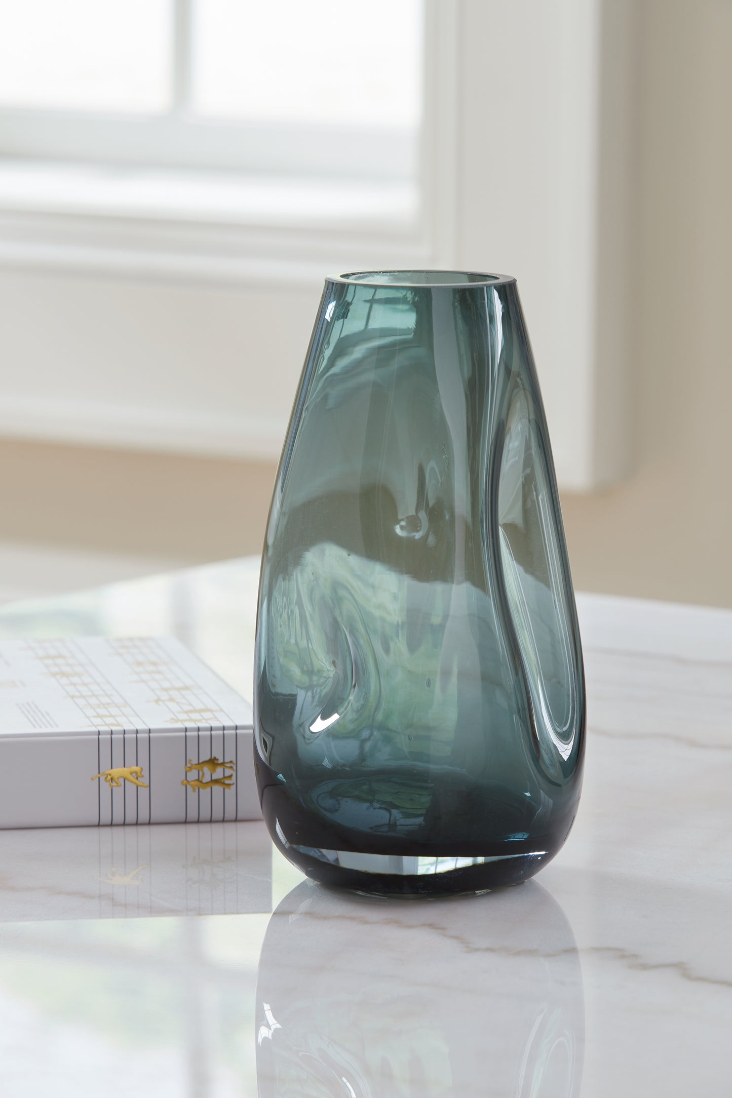 Ocala Furniture Outlet - Ashley Furniture - Beamund Vase - Vase (2/CS) / Teal Blue - A2900010