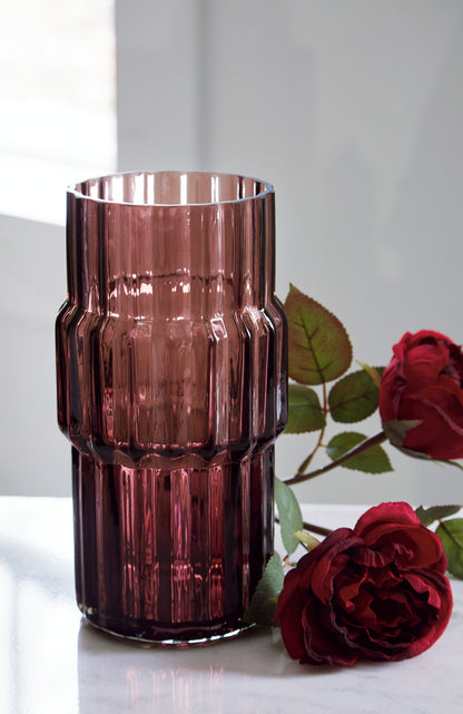 Ocala Furniture Outlet - Ashley Furniture - Dorlow Vase - Vase / Mauve - A2900024V