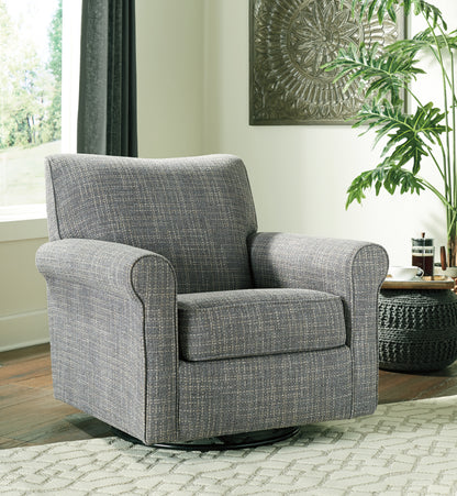 Ocala Furniture Outlet - Ashley Furniture - Renley Accent Chair - Swivel Glider Accent Chair / Ash - A3000002