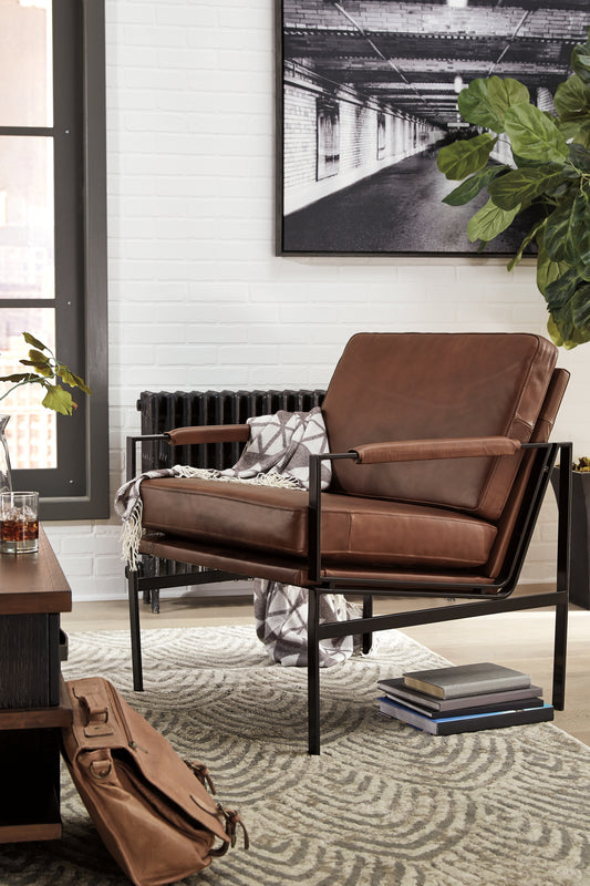Ocala Furniture Outlet - Ashley Furniture - Puckman Accent Chair - Accent Chair / Black - A3000192