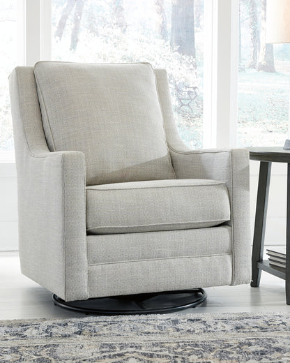 Ocala Furniture Outlet - Ashley Furniture - Kambria Swivel Glider Accent Chair - Swivel Glider Accent Chair / Frost - A3000206