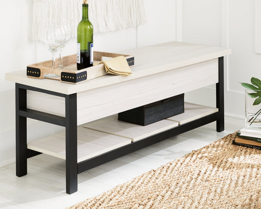 Ocala Furniture Outlet - Ashley Furniture - Rhyson Storage Bench - Storage Bench / White / 48"W x 16"D x 18"H - A3000312