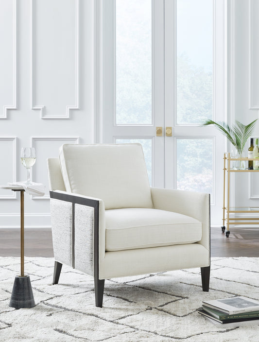 Ocala Furniture Outlet - Ashley Furniture - Ardenworth Accent Chair - Accent Chair / Black/Ivory - A3000647